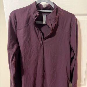 NWOT Mondetta Deep Purple Quarter-Zip Pullover